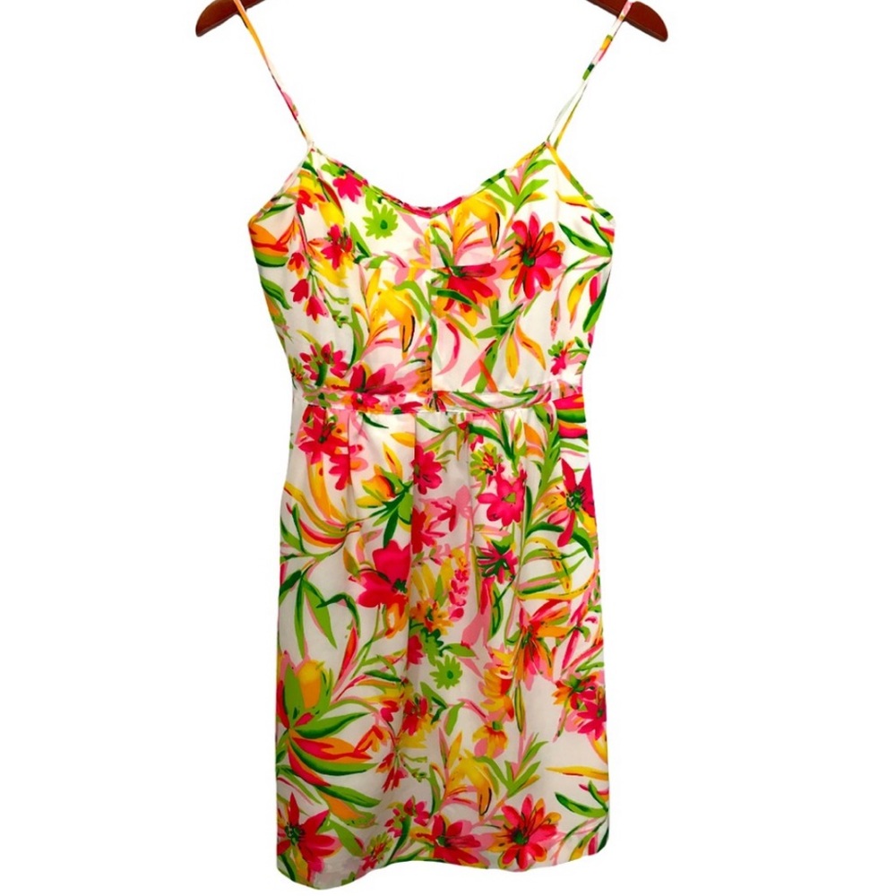 J. Crew Spaghetti Strap Floral Print Mini Dress - 00/0